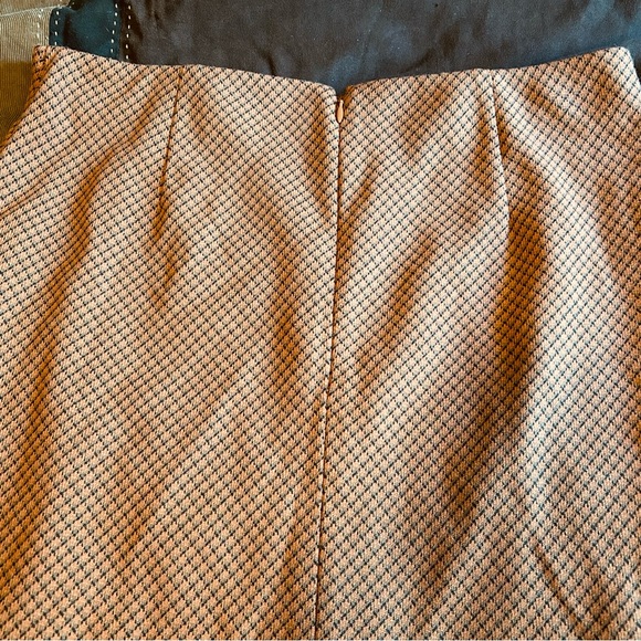 Brown check print a-line skirt - Picture 4 of 4